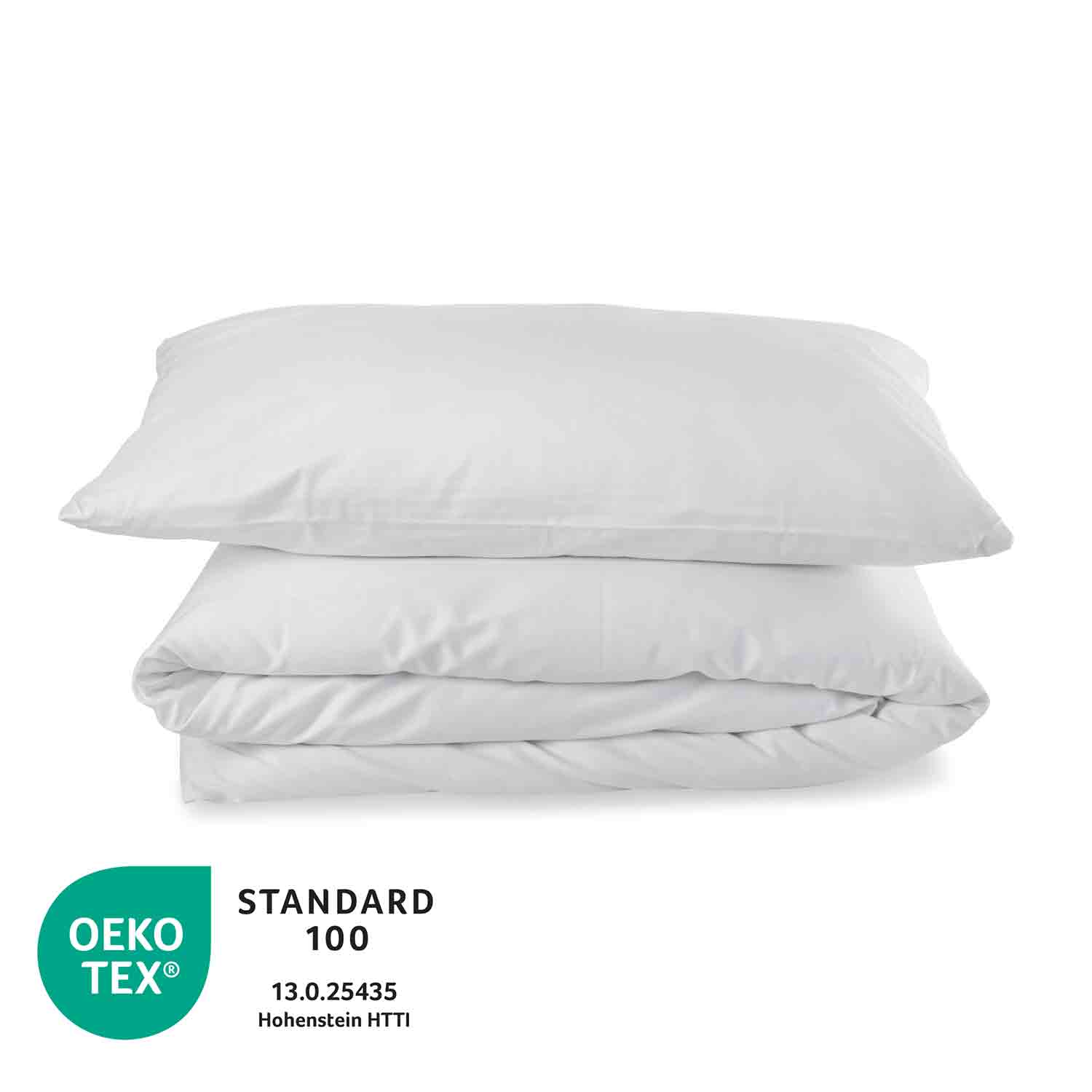 Preiswerte Bettwäsche aus 100% Baumwolle, Leicht-Linon glatt, weiss Kissenbezug 80/80