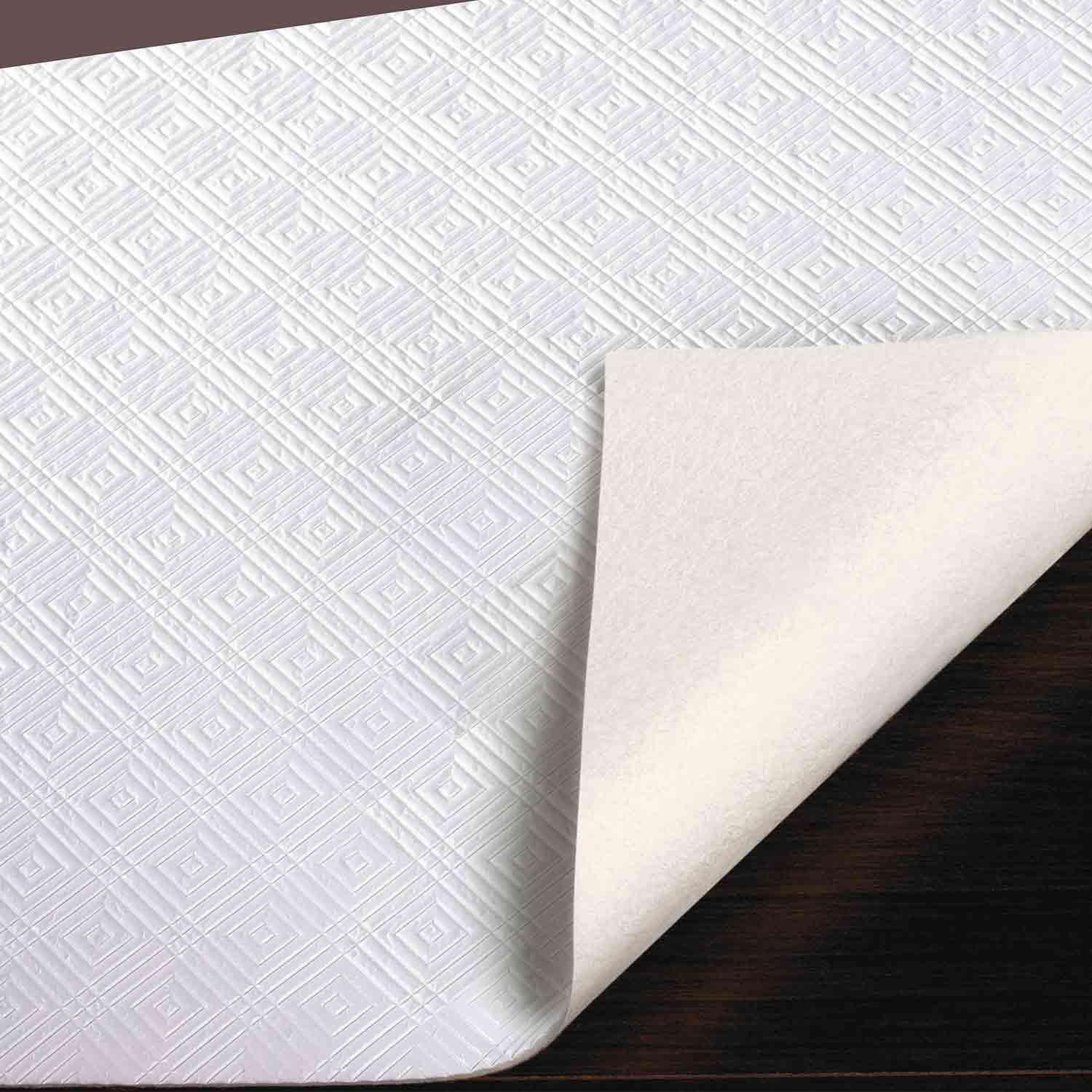 Tischmolton Meterware, 100% Polyester mit weicher Vliesrückseite, Rollenlänge 20 Meter, Breite 110 cm