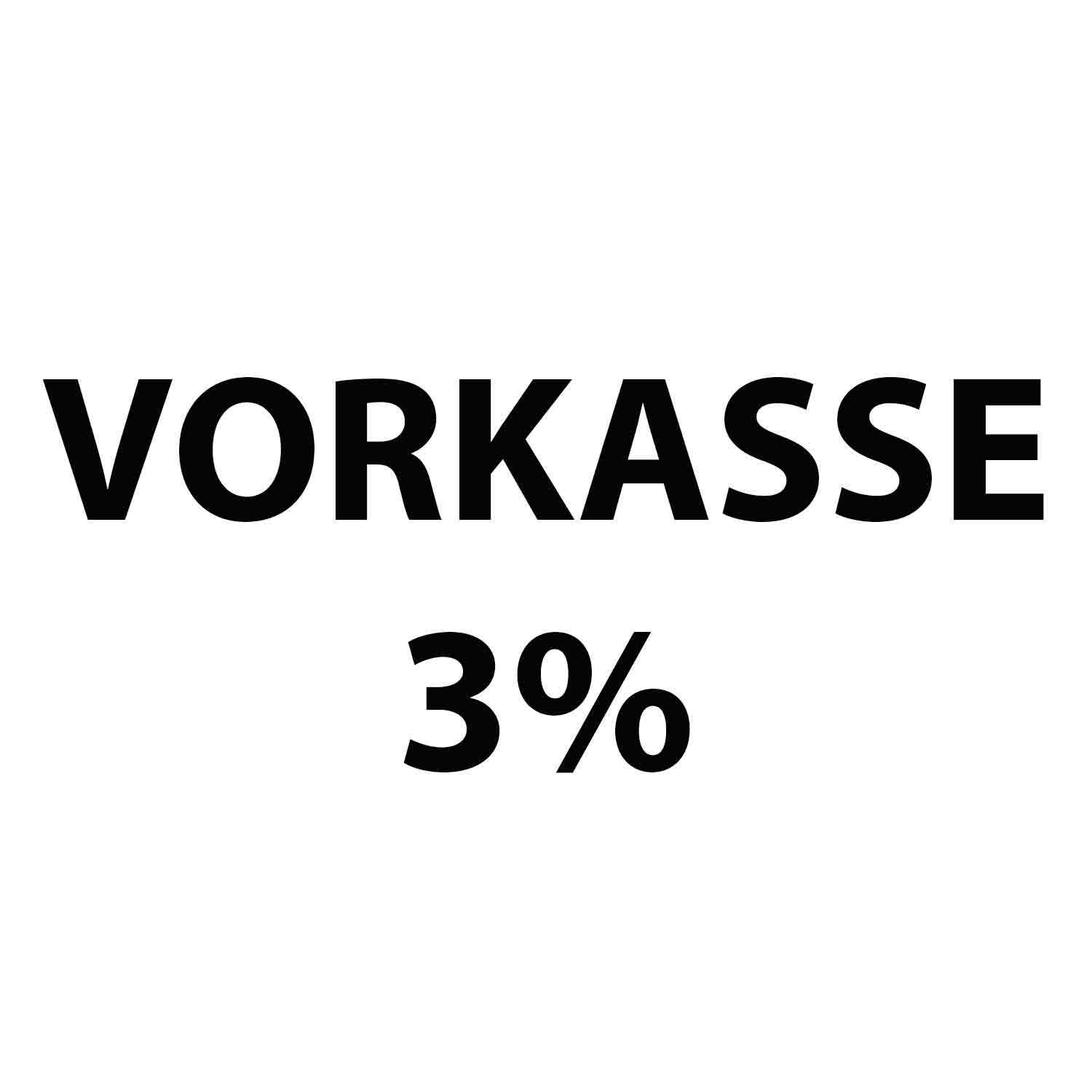 Vorkasse -3% Skonto
